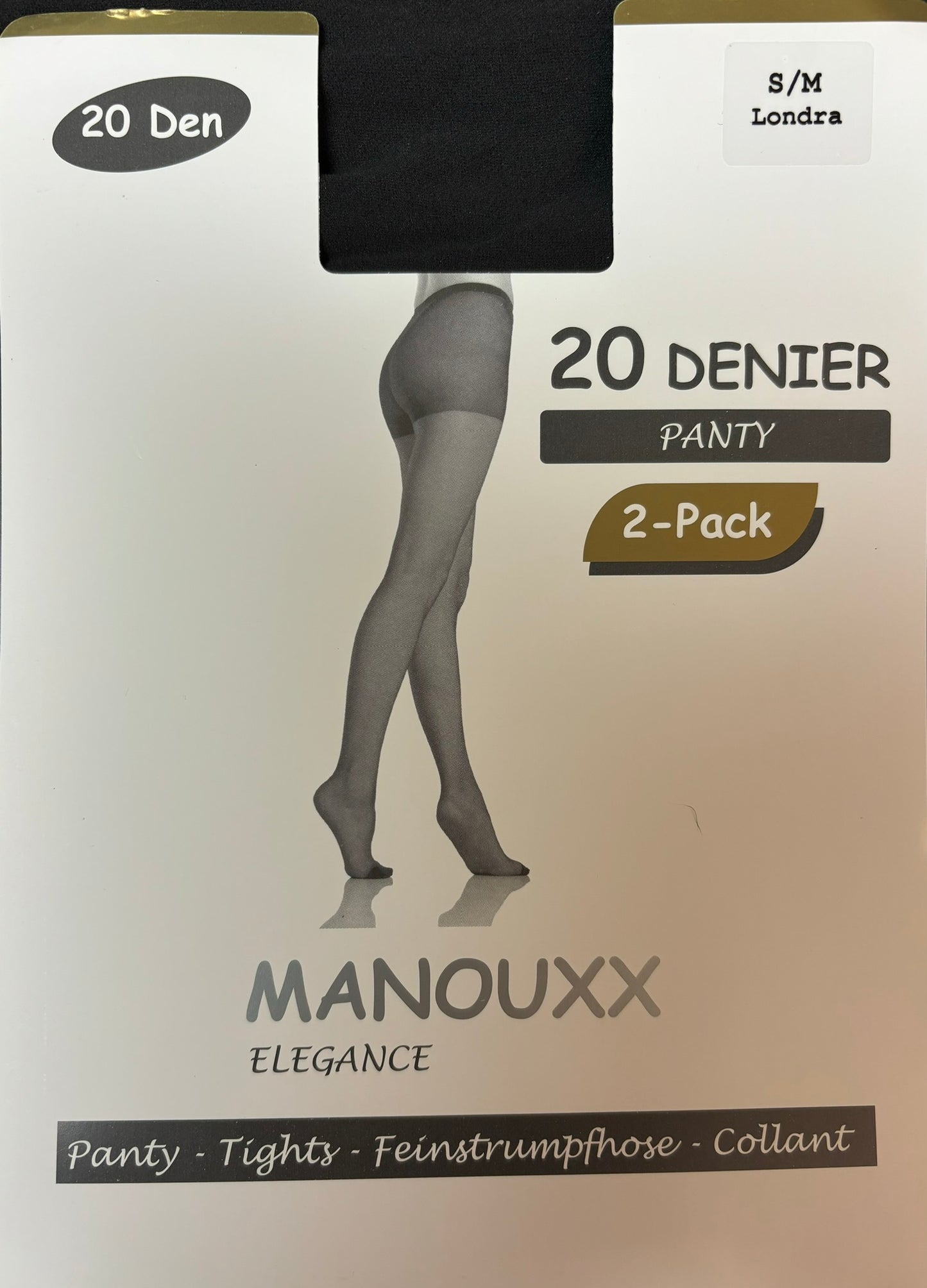 Manouxx panty 20 denier (2 pak) klik voor de aanbieding